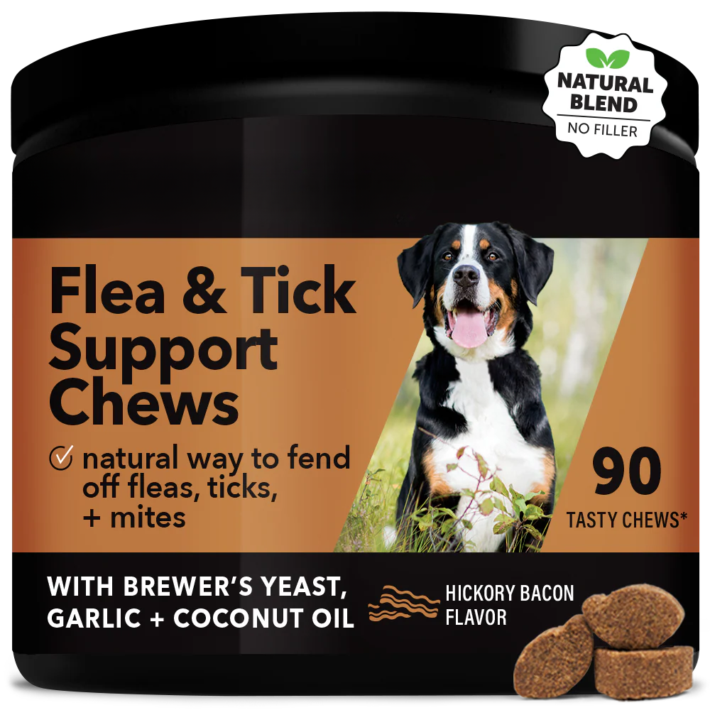 Flea + Tick Support for Dogs (Bacon Flavor)
